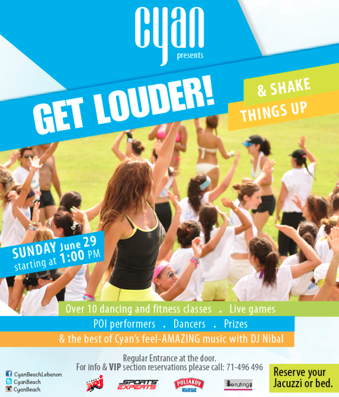 Cyan Get Louder Sunday